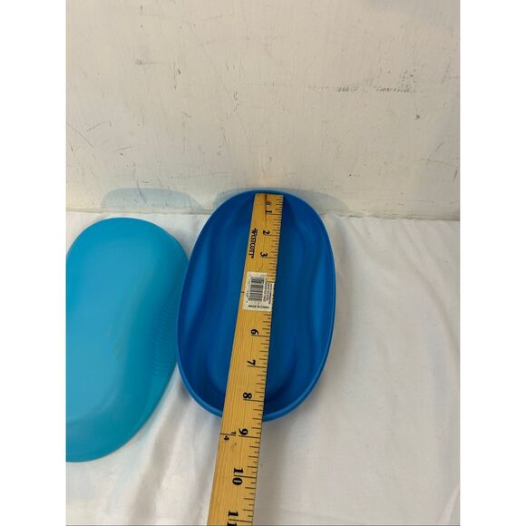 Tupperware blue egg steamer 2 pieces - Picture 3 of 3